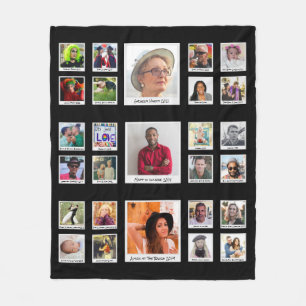 Grootouders Familie Fotocollage Fleece Deken