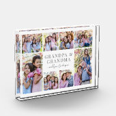 Grootouders Foto Collage Acryl Afbeelding Block (Links)