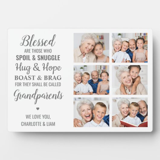 Grootouders Foto collage Fotoplaat (voorkant)