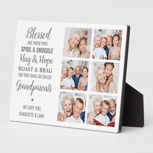 Grootouders Foto collage Fotoplaat (Zijkant)