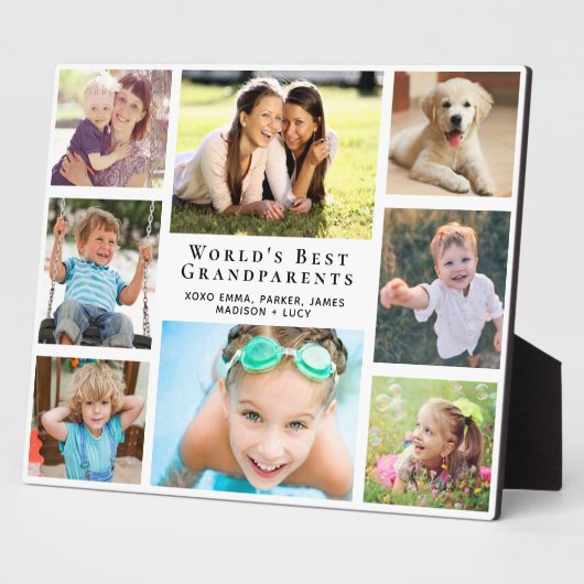 Grootouders Foto collage Fotoplaat (Zijkant)