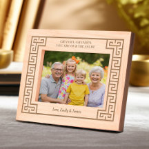 Grootouders Foto Familie Keepsake Griekse Meander