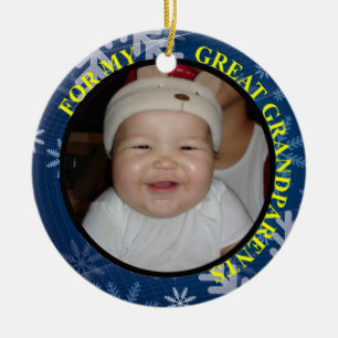 Grootouders Foto Gift Label & Ornament