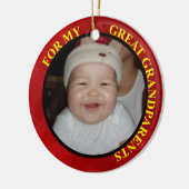 Grootouders Foto Gift Label & Ornament (Links)