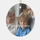 Grootouders | Foto Kerstgeschenk Keramisch Ornament (Links)