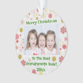Grootouders Foto: Kerstmis Ornament (voorkant)