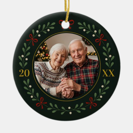 Grootouders Foto Krans Ornament - Familie (Voorkant)