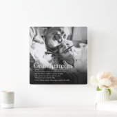 Grootouders Foto Modern Fun Definition Vierkante Klok (Huis)