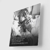 Grootouders Foto Modern Fun Definition Vierkante Klok (Hoek)