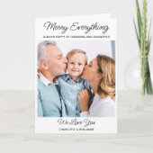 Grootouders Foto Schattige Vrolijk Alles Kerst Feestdagen Kaart (Voorkant)