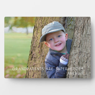 Grootouders Foto Tafelblad Plaquette met Ezel Fotoplaat