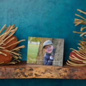 Grootouders Foto Tafelblad Plaquette met Ezel Fotoplaat (Zijkant)