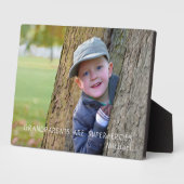 Grootouders Foto Tafelblad Plaquette met Ezel Fotoplaat (Zijkant)