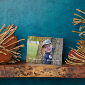 Grootouders Foto Tafelblad Plaquette met Ezel Fotoplaat (Zijkant)