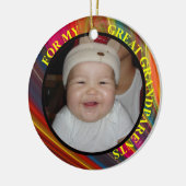 Grootouders Fotocadeau Label en Ornament (Links)