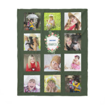 GROOTOUDERS Fotocollage Kleinkinderen Groen