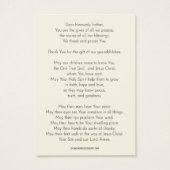 Grootouders Gebed Glas in lood Religieus Visitekaartje