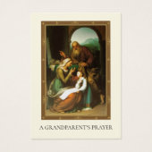 Grootouders Gebed voor Kleinkinderen Religieus Visitekaartje (Voorkant)