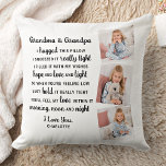 Grootouders gedicht Aangepast grootmoeder 3 Foto Kussen<br><div class="desc">Viel je grootouders met een kuiltje van de douane foto's. Deze unieke grootouders citeren een kussen, het perfecte geschenk, of het nu een verjaardag is, een grootouderdag of een kerst. We hopen dat uw speciale keepaardkussen nog jaren een schat in het goede zal worden. . Citaat: "We hebben deze kussen...</div>