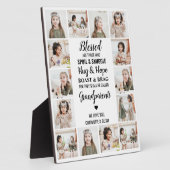 Grootouders gepersonaliseerd 14 Foto Collage Fotoplaat (Zijkant)