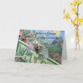 Grootouders Gepersonaliseerd Jubileum voor huwelij Kaart (Gele Bloem)