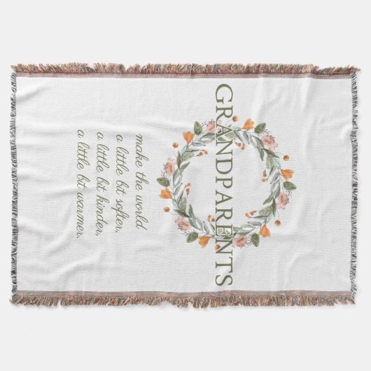 Grootouders, Gift Deken, Oma Opa, Deken (Voorkant)