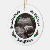 Grootouders Grootkind voor kerstFeestdagen Keramisch Ornament (Links)