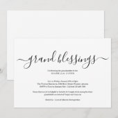 Grootouders, grootmoeder, grootbaby-Baby shower Kaart (Voorkant / Achterkant)