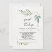 Grootouders, grootmoeder, grootbaby-Baby shower Kaart (Voorkant)