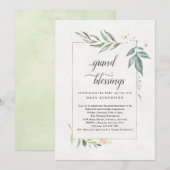 Grootouders, grootmoeder, grootbaby-Baby shower Kaart (Voorkant / Achterkant)