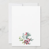 Grootouders Holly Berry Pine Feestdagenkaart (Achterkant)