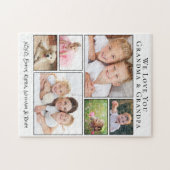Grootouders houden van je 6 Foto Collage Legpuzzel (Horizontaal)