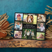 Grootouders houden van je 8 Foto Collage Black Fotoplaat (Zijkant)