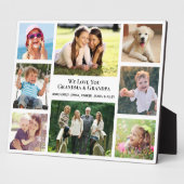 Grootouders houden van je 8 Foto Collage Fotoplaat (Zijkant)
