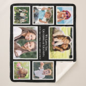 Grootouders houden van je 8 Foto Collage Sherpa Deken (Voorkant)