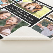 Grootouders houden van je 8 Foto Collage Sherpa Deken (3/4)