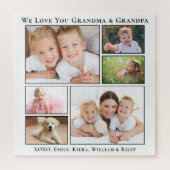 Grootouders houden van je gepersonaliseerde foto legpuzzel (Verticaal)
