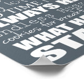 Grootouders House Rules - Pas uw eigen regels aan! Poster (Hoek)