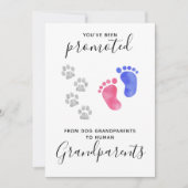 Grootouders Je bent gepromoveerd Zwangerschap bij  Aankondiging (Voorkant)