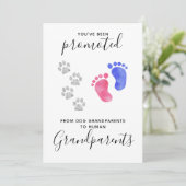 Grootouders Je bent gepromoveerd Zwangerschap bij  Aankondiging (Staand voorkant)