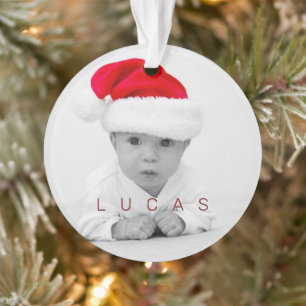 Grootouders Joy Foto Monogram Vakantie Ornament