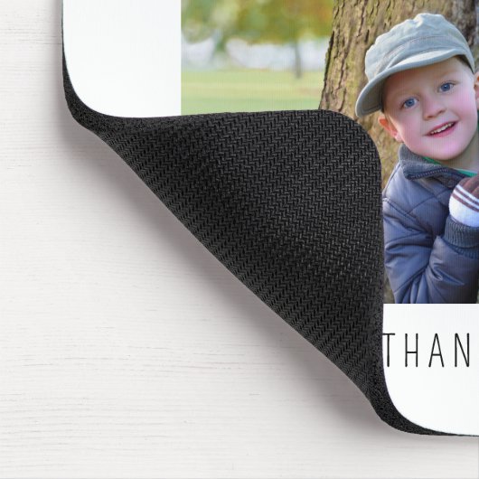 Grootouders "Jullie zijn onze helden" Foto Muismat (Hoek)