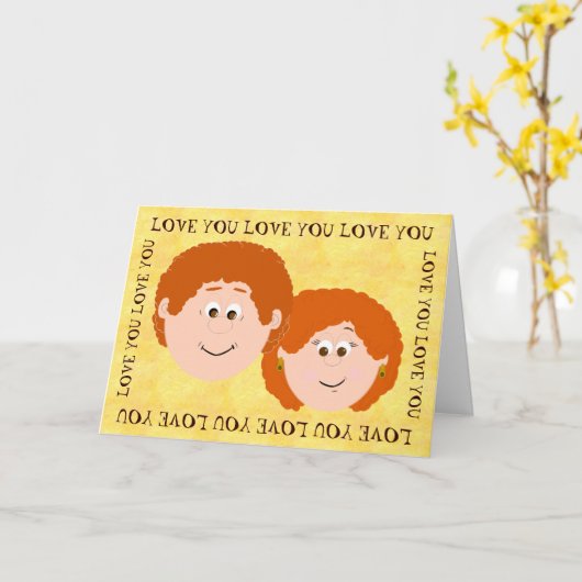 Grootouders Kaart (Gele Bloem)