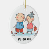 Grootouders Keramisch Ornament (Rechts)