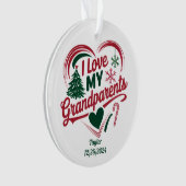 Grootouders Kerst Ornament, Grootouder Gift Ornament (voorkant)