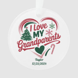 Grootouders Kerst Ornament, Grootouder Gift Ornament
