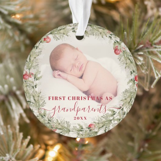 Grootouders kerstcadeau eerste grootmoeder ornament (Boom)