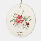 Grootouders Kerstcadeau Foto Keramisch Ornament (Links)