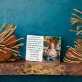 Grootouders kerstgedicht Persoonlijke foto Fotoplaat (Zijkant)