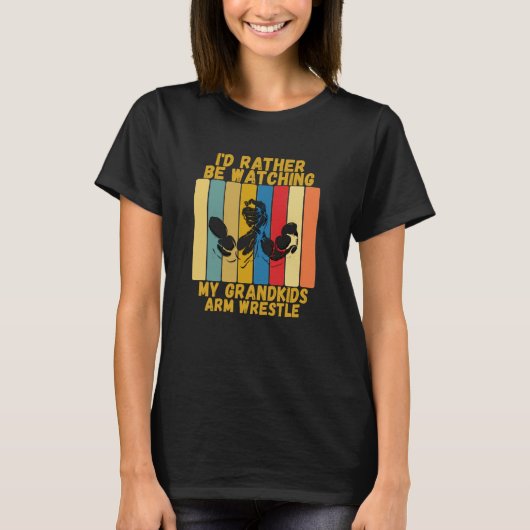 grootouders kijken hoe kleinkinderen werken t-shirt (Voorkant)